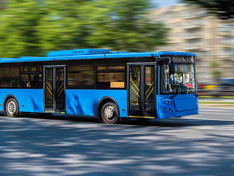 Banner-transit bus